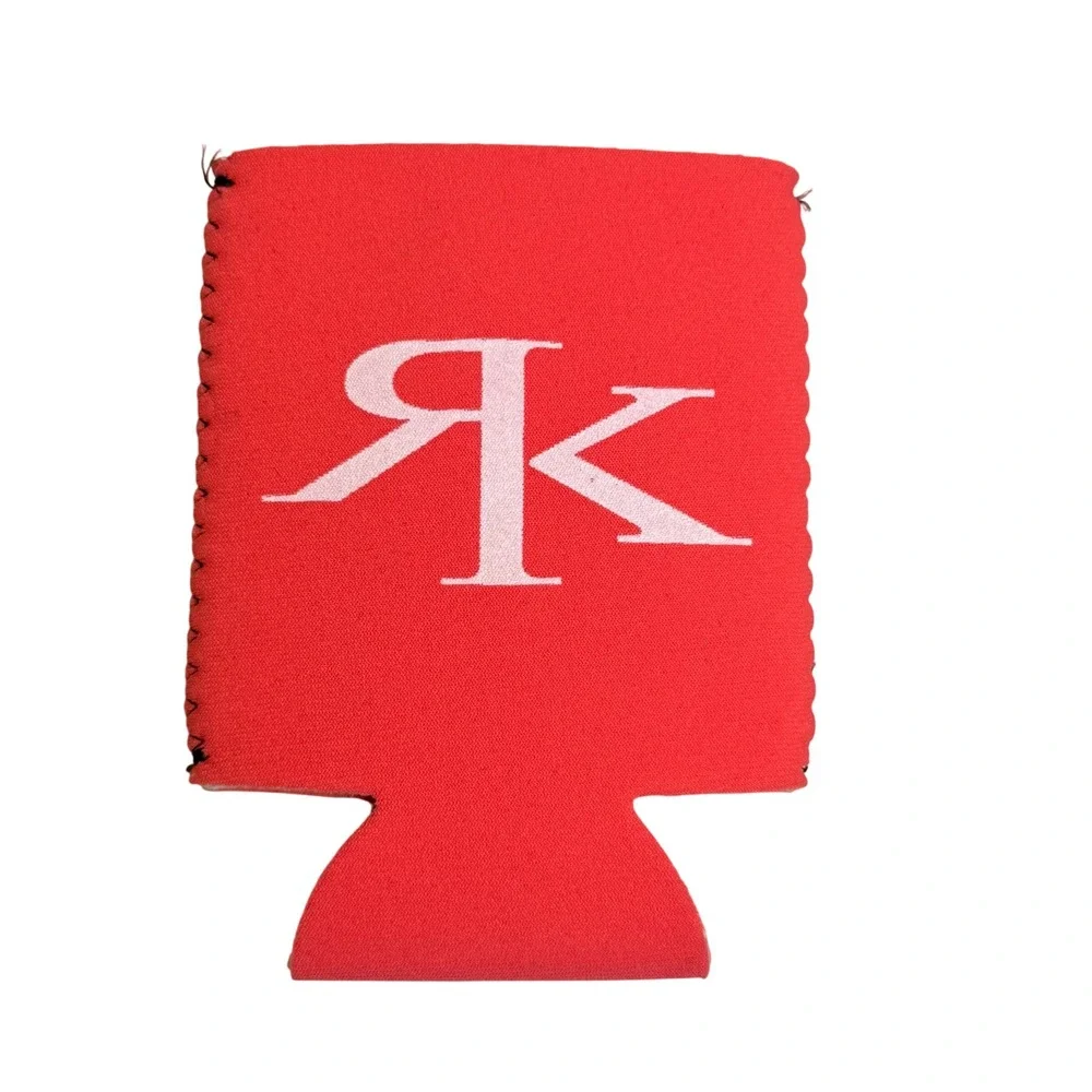 Reckless Kelly Can Cooler Koozie Pink Neoprene Merch Logo Flaming Cowboy Boot